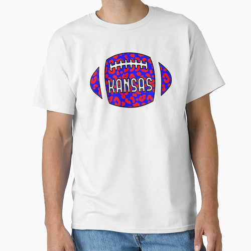 Kansas Football T-Shirt - Graphic Print Unisex - T-Shirt, Sweatshirt, Hoodie