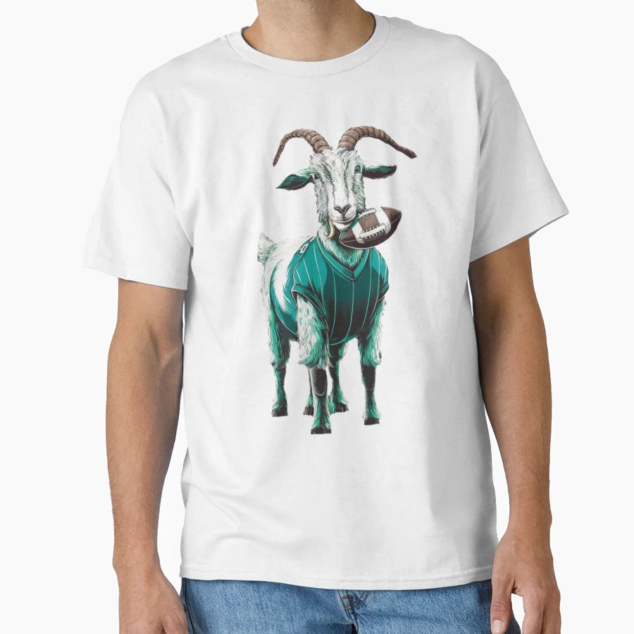 Football Fantasy Goat Goat T-Shirt - Trendy Graphic Unisex - T-Shirt, Sweatshirt, Hoodie