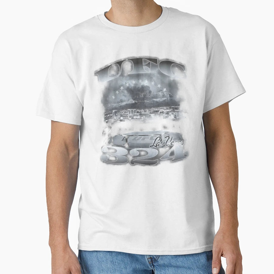 Ufc 324 Skyline T-Shirt - Aesthetic Graphic for Adults - T-Shirt, Sweatshirt, Hoodie