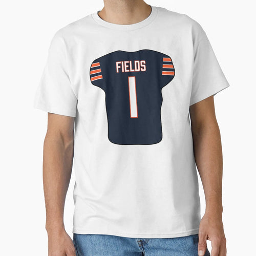 Justin Fields Jersey T-Shirt - Trendy Graphic for Adults - T-Shirt, Sweatshirt, Hoodie