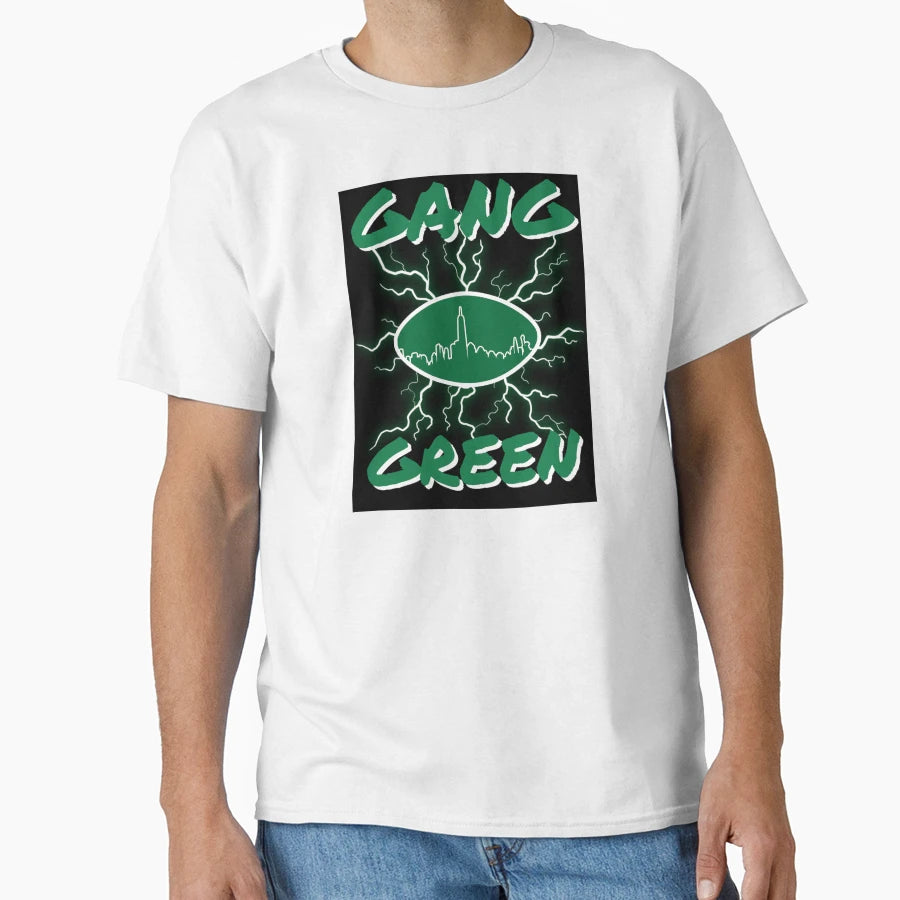 New York Jets Gang Green 90S Bootleg T-Shirt - Fun Novelty Design Unisex - T-Shirt, Sweatshirt, Hoodie