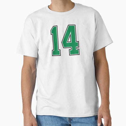 14 Number Green Lucky Sports T-Shirt - Casual Everyday Wear Men Women - T-Shirt, Sweatshirt, Hoodie