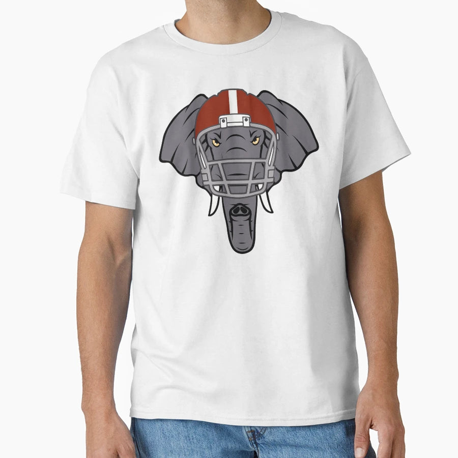 Angry Elephant Helmet T-Shirt - Trendy Graphic Unisex - T-Shirt, Sweatshirt, Hoodie