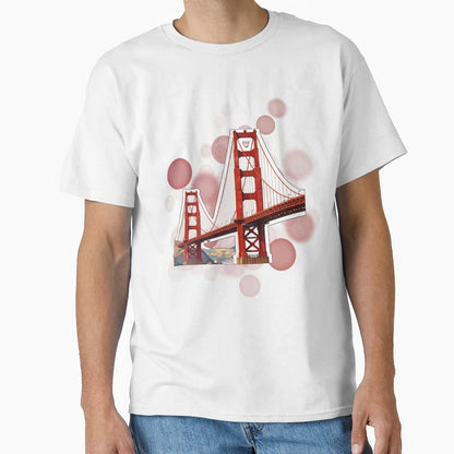 Golden Gate Bridge San Francisco Usa Travel T-Shirt - Graphic Print Unisex - T-Shirt, Sweatshirt, Hoodie