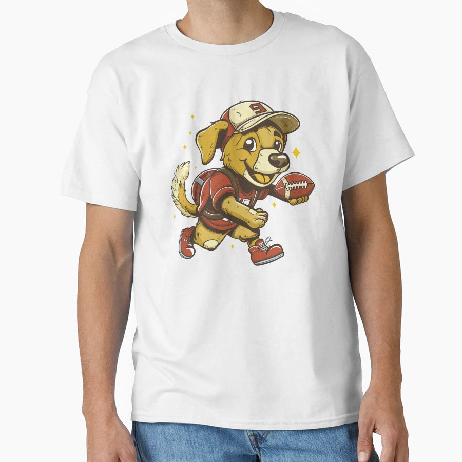 Retriever Dog American Football T-Shirt - Streetwear Style Men Women - T-Shirt, Sweatshirt, Hoodie