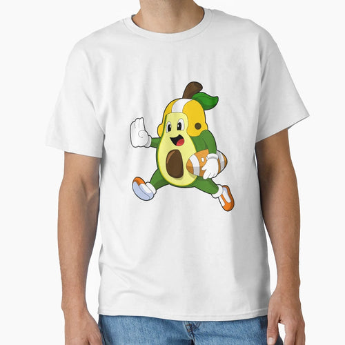 Avocado Football Sports T-Shirt - Unique Graphic for Adults - T-Shirt, Sweatshirt, Hoodie