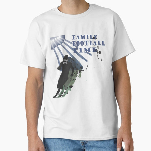 Family Football Time Football T-Shirt - Custom Art Print for Adults - T-Shirt, Sweatshirt, Hoodie