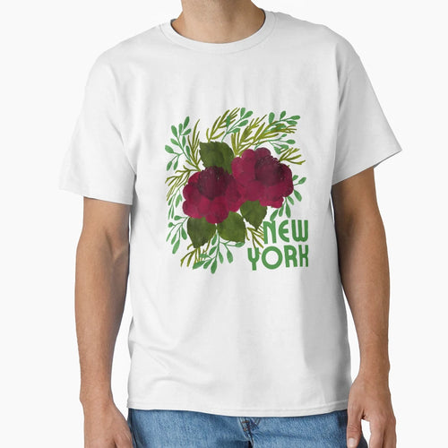 New York State Flower Rose T-Shirt - Casual Everyday Wear for Adults - T-Shirt, Sweatshirt, Hoodie