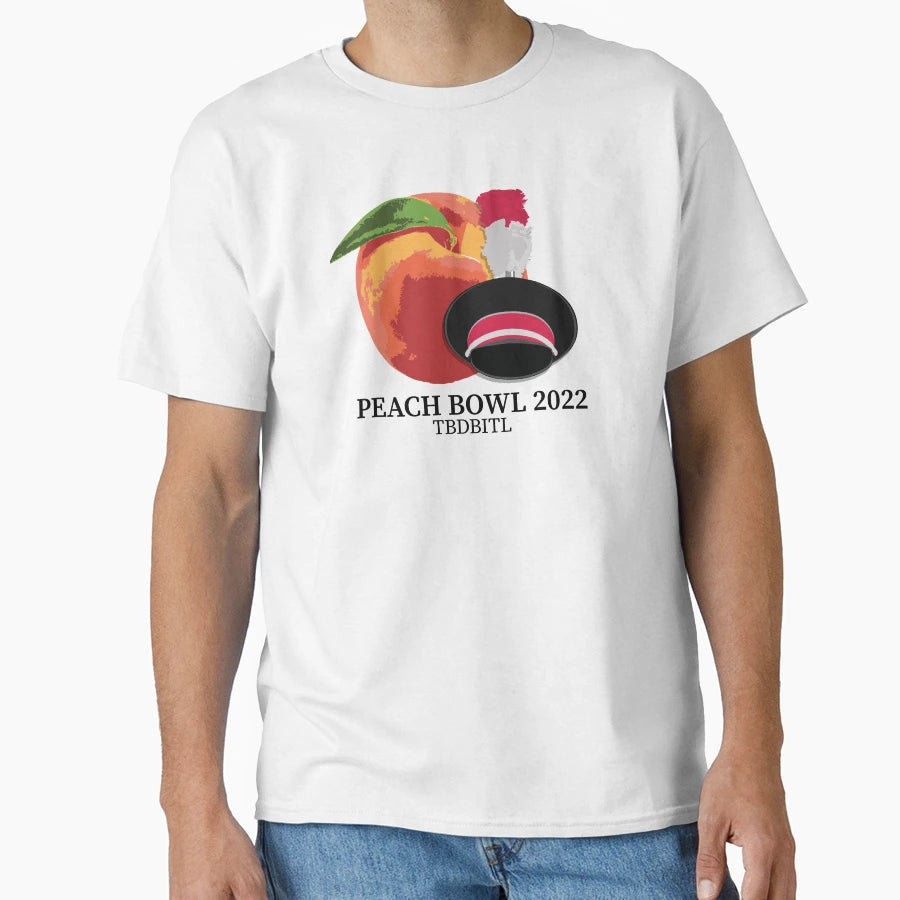 Peach And Band Hat T-Shirt - Custom Art Print Unisex - T-Shirt, Sweatshirt, Hoodie