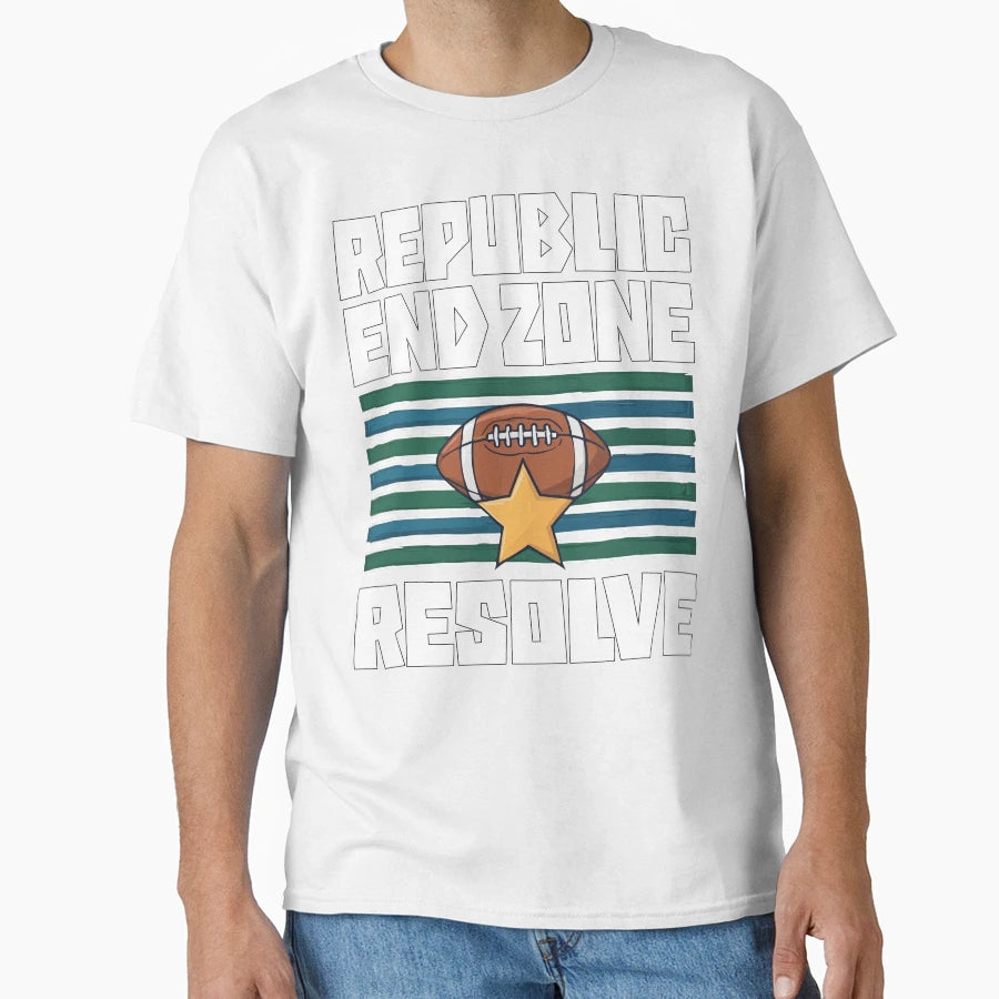 Republic End Zone Resolve New T-Shirt - Casual Everyday Wear for Adults - T-Shirt, Sweatshirt, Hoodie
