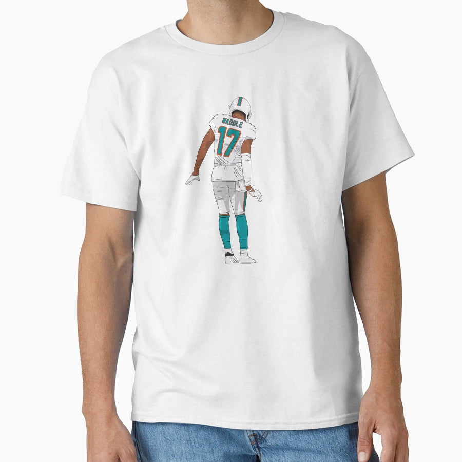 Jaylen Waddle Penguin Celebration T-Shirt - Casual Everyday Wear for Adults - T-Shirt, Sweatshirt, Hoodie
