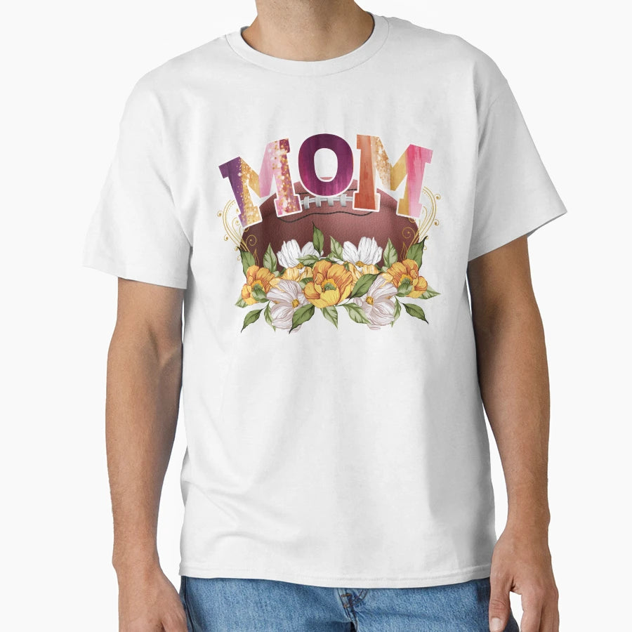 Mom American Football T-Shirt - Novelty Apparel for Adults - T-Shirt, Sweatshirt, Hoodie
