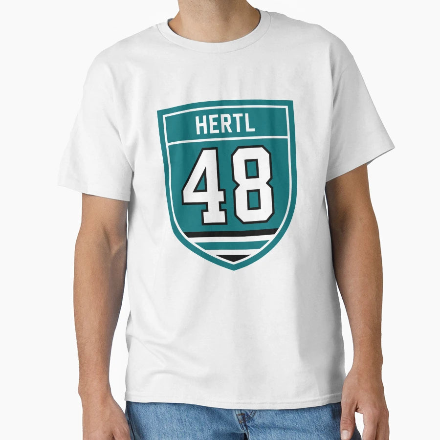 Hertl 48 Emblem T-Shirt - Minimalist Print for Adults - T-Shirt, Sweatshirt, Hoodie