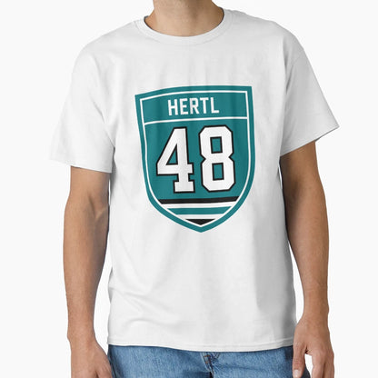 Hertl 48 Emblem T-Shirt - Minimalist Print for Adults - T-Shirt, Sweatshirt, Hoodie