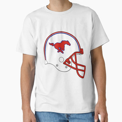 Smu Football Helmet T-Shirt - Casual Everyday Wear for Adults - T-Shirt, Sweatshirt, Hoodie