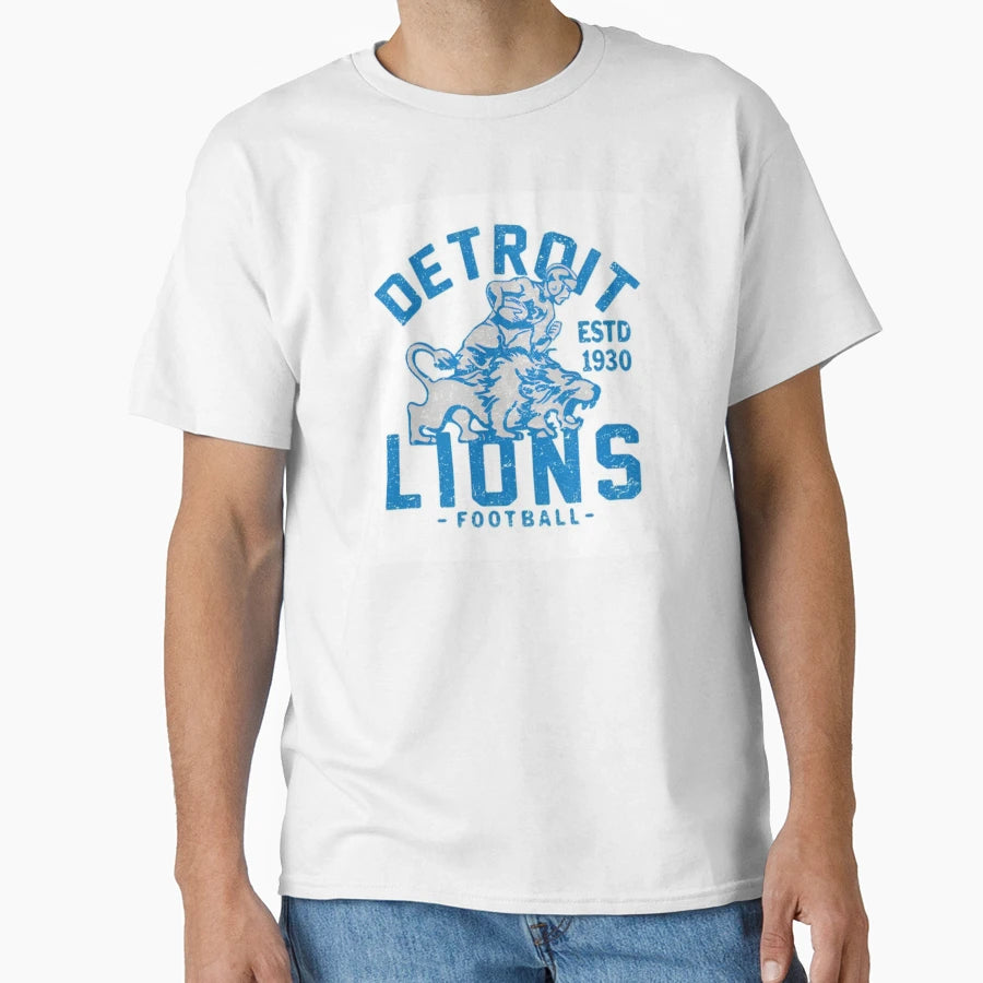 Detroit Lions Football T-Shirt - Fun Novelty Design for Adults - T-Shirt, Sweatshirt, Hoodie