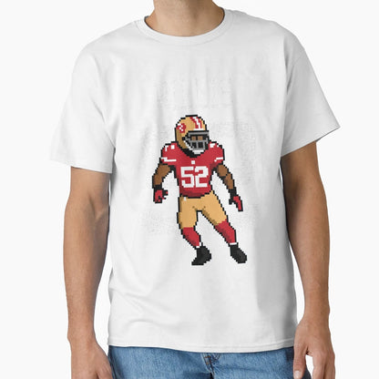 Patrick Willis 8 Bit Pixel Art 49Ers T-Shirt - Trendy Graphic Men Women - T-Shirt, Sweatshirt, Hoodie