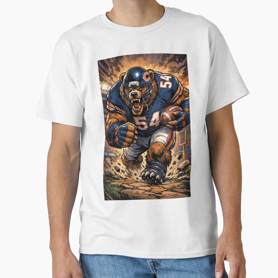 Chicago Football Attack Mode T-Shirt - Fun Novelty Design Unisex - T-Shirt, Sweatshirt, Hoodie