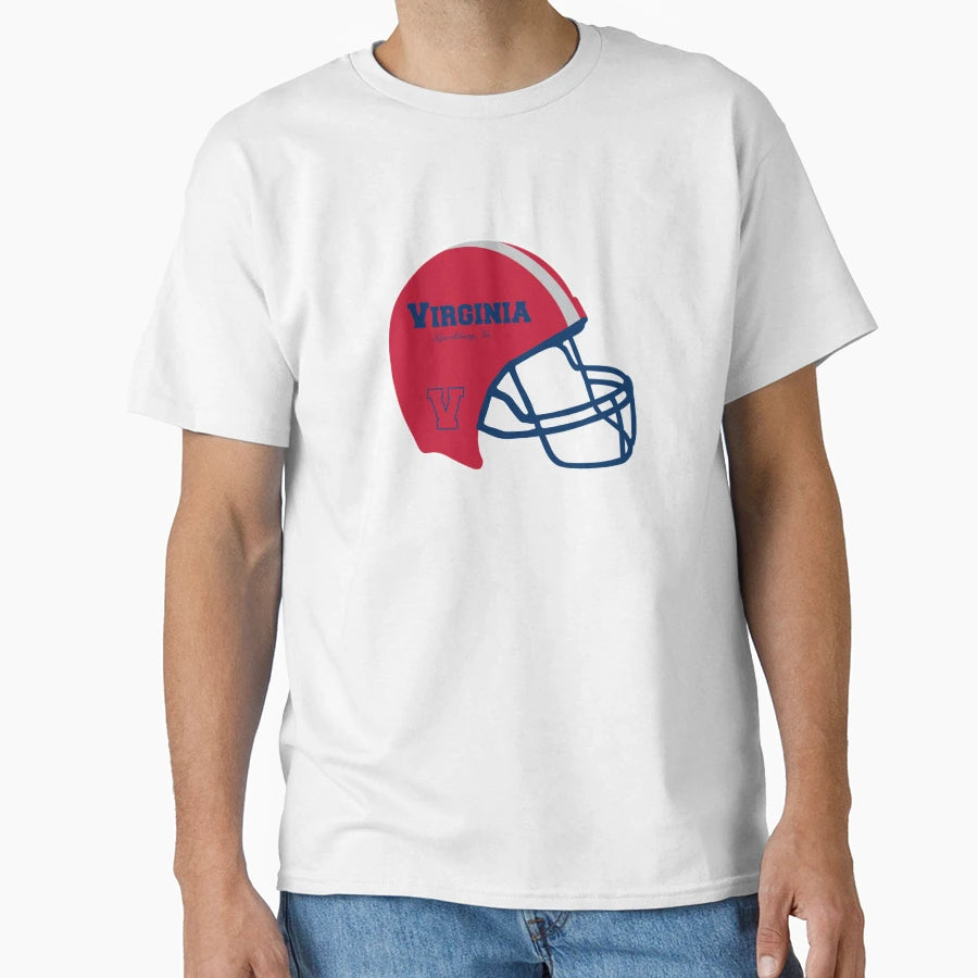 Lynchburg Virginia Va Football Helmet T-Shirt - Trendy Graphic for Adults - T-Shirt, Sweatshirt, Hoodie