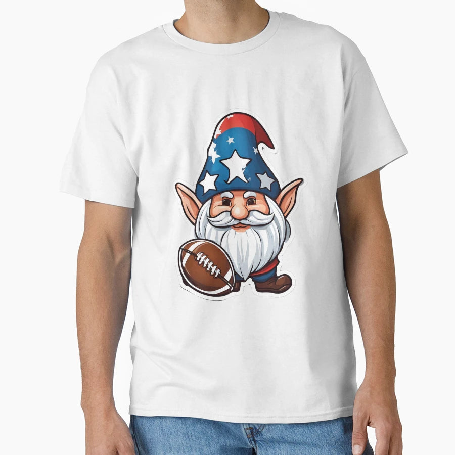 Gnome American Football T-Shirt - Unique Graphic for Adults - T-Shirt, Sweatshirt, Hoodie