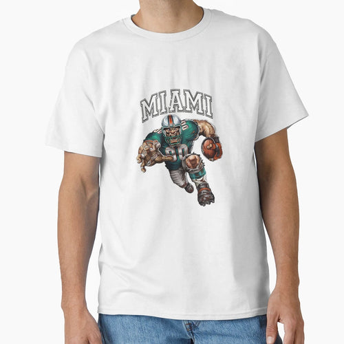 Miami Football T-Shirt - Aesthetic Graphic Men Women - T-Shirt, Sweatshirt, Hoodie