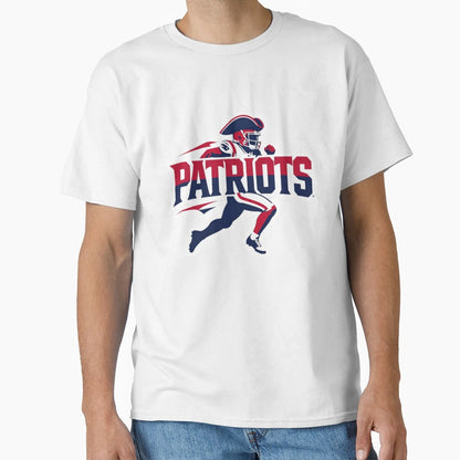 New England Patriots Football Decal T-Shirt - Custom Art Print Men Women - T-Shirt, Sweatshirt, Hoodie