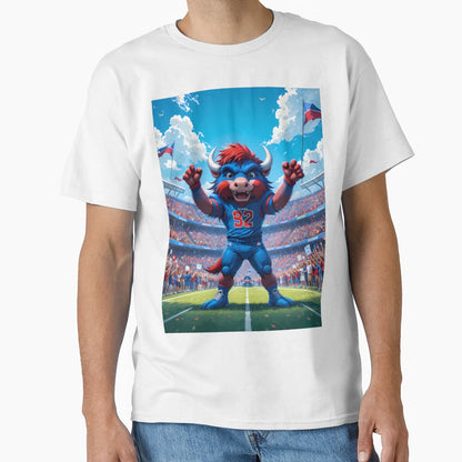 Happy Buffalo Bills Displaying T-Shirt - Fun Novelty Design Men Women - T-Shirt, Sweatshirt, Hoodie