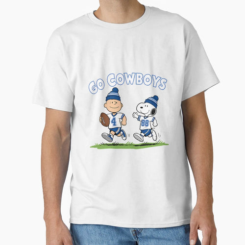 Dallas Football Go Cowboys Snoopy T-Shirt - Fun Novelty Design Men Women - T-Shirt, Sweatshirt, Hoodie