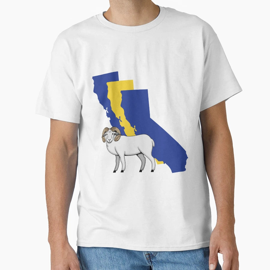 California Border Rams T-Shirt - Minimalist Print for Adults - T-Shirt, Sweatshirt, Hoodie
