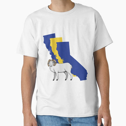 California Border Rams T-Shirt - Minimalist Print for Adults - T-Shirt, Sweatshirt, Hoodie