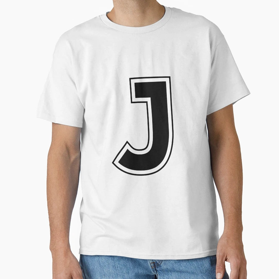 Letter J T-Shirt - Graphic Print Men Women - T-Shirt, Sweatshirt, Hoodie