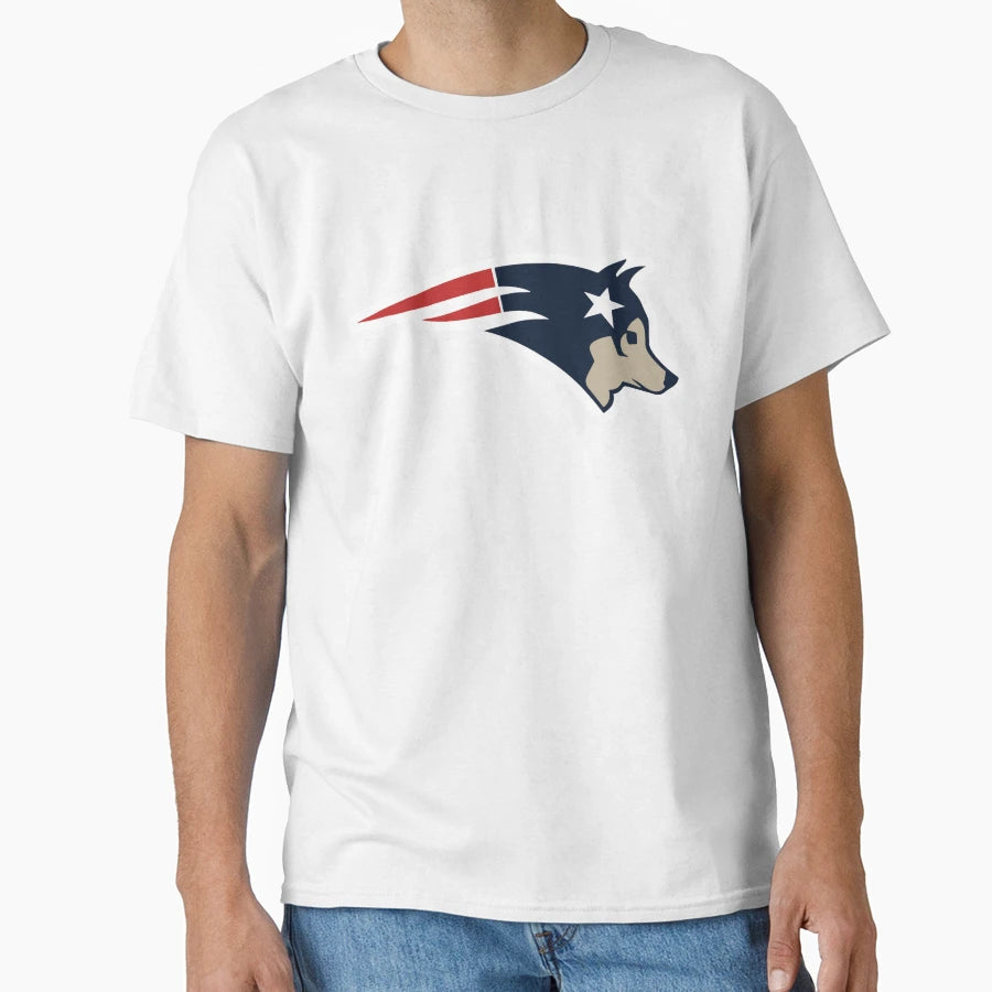 New England Dog Mascot Bill T-Shirt - Fun Novelty Design Men Women - T-Shirt, Sweatshirt, Hoodie