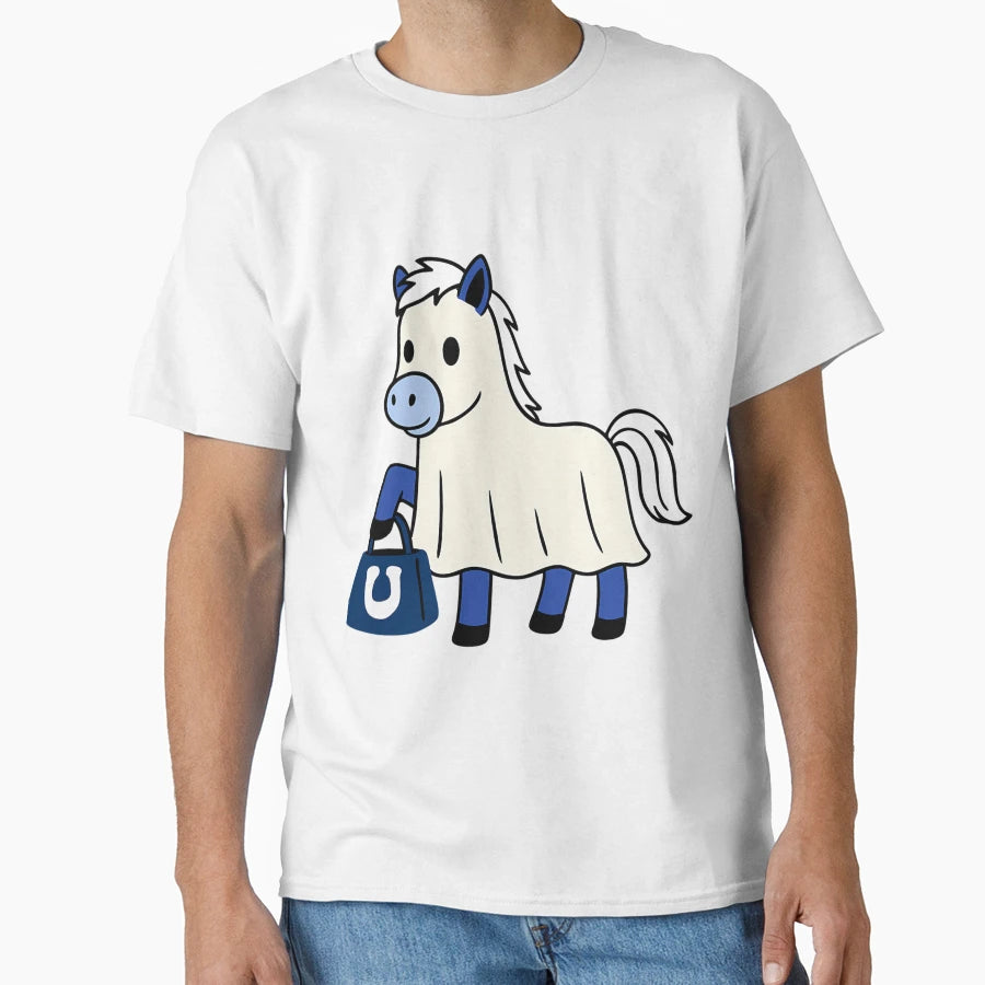 Indianapolis Colts Ghost T-Shirt - Trendy Graphic for Adults - T-Shirt, Sweatshirt, Hoodie