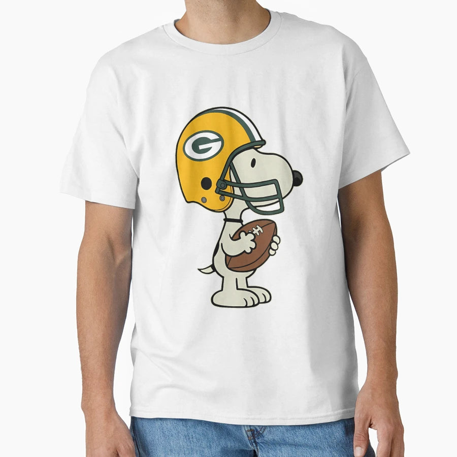 Snoopy Green Bay Packers Game Day T-Shirt - Custom Art Print for Adults - T-Shirt, Sweatshirt, Hoodie