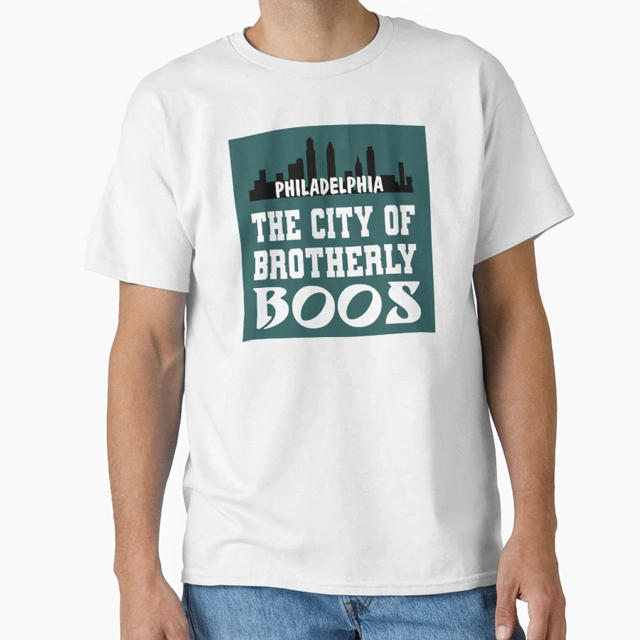 City Brotherly Boos Go Birds Philly T-Shirt - Minimalist Print Men Women - T-Shirt, Sweatshirt, Hoodie