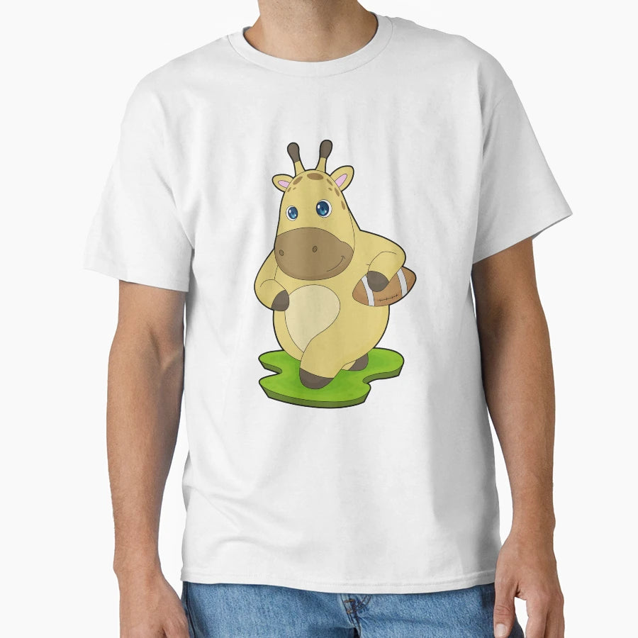 Giraffe American Football T-Shirt - Trendy Graphic Unisex - T-Shirt, Sweatshirt, Hoodie
