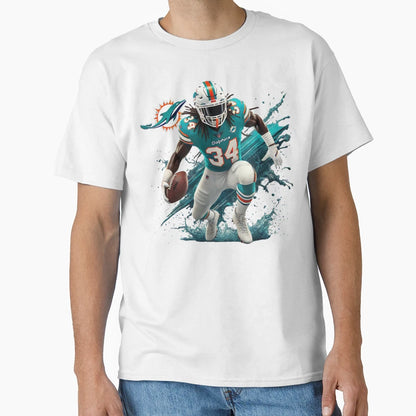 Dolphins Ricky Williams T-Shirt - Casual Everyday Wear for Adults - T-Shirt, Sweatshirt, Hoodie