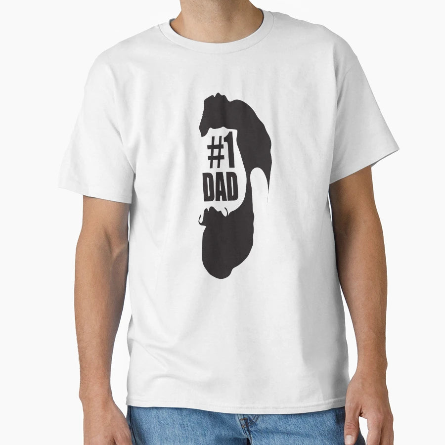 Dad 1 Funny Dad Fathers Day T-Shirt - Fun Novelty Design for Adults - T-Shirt, Sweatshirt, Hoodie