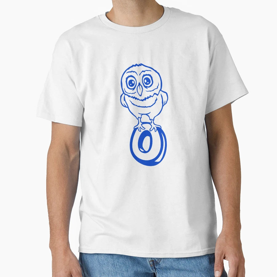 Owl Letter O Learn English Abc Bird T-Shirt - Minimalist Print Unisex - T-Shirt, Sweatshirt, Hoodie