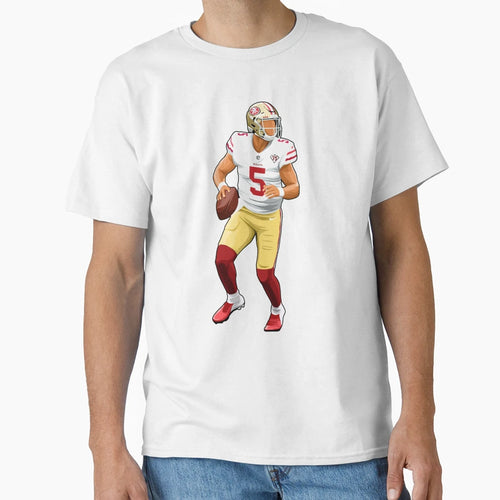 Trey Lance 5 Drop Back T-Shirt - Minimalist Print Men Women - T-Shirt, Sweatshirt, Hoodie