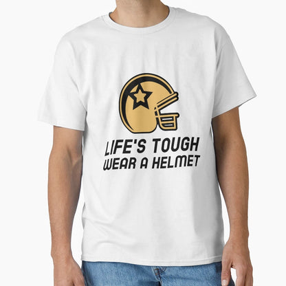 Lifes Tough Wear Helmet Rugby T-Shirt - Unique Graphic Unisex - T-Shirt, Sweatshirt, Hoodie
