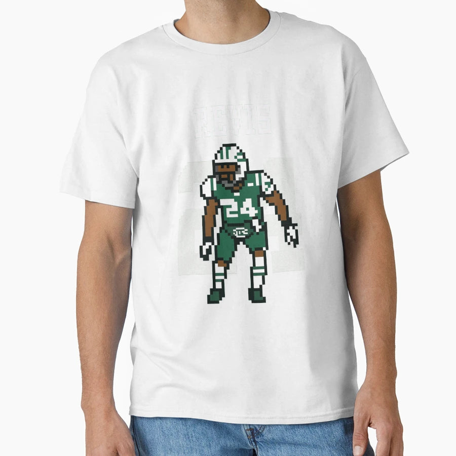 Darrelle Revis 8 Bit Pixel Art Revis T-Shirt - Custom Art Print Unisex - T-Shirt, Sweatshirt, Hoodie