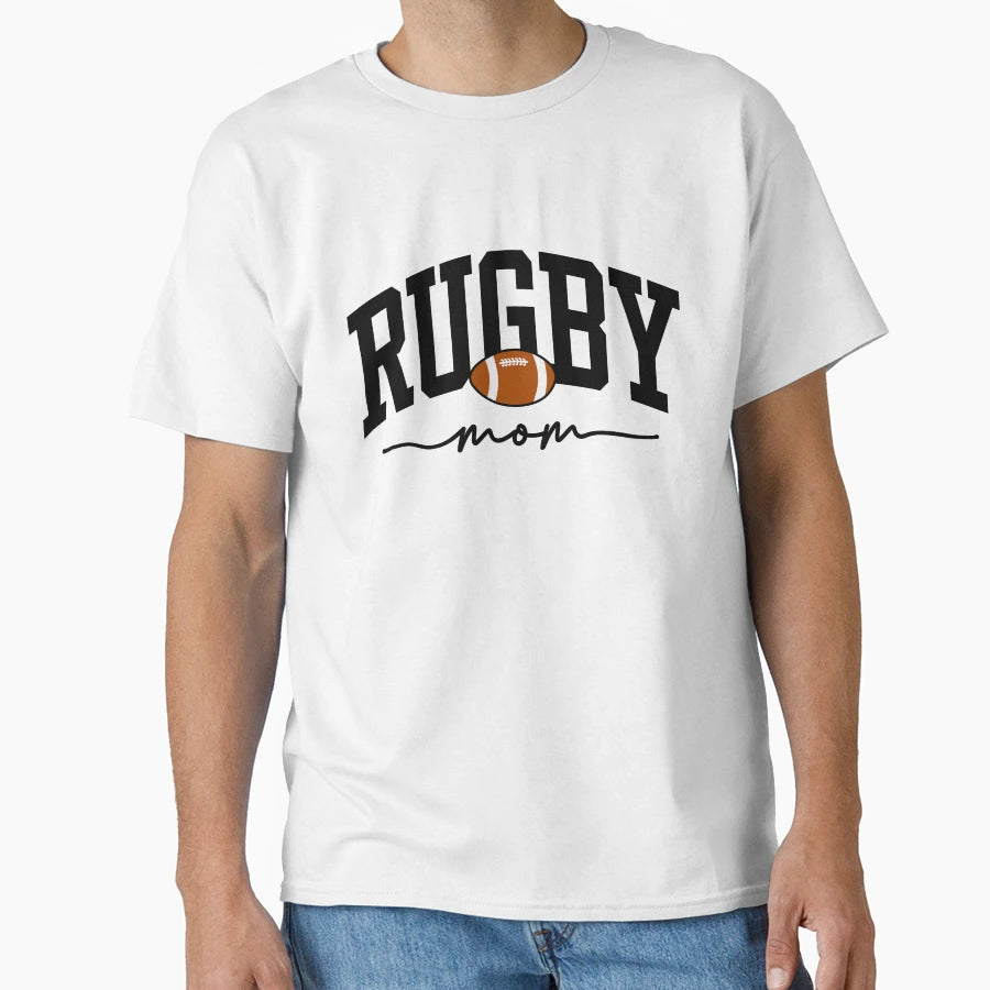 Rugby Mom Sports Mom Rugby Mama T-Shirt - Graphic Print Men Women - T-Shirt, Sweatshirt, Hoodie