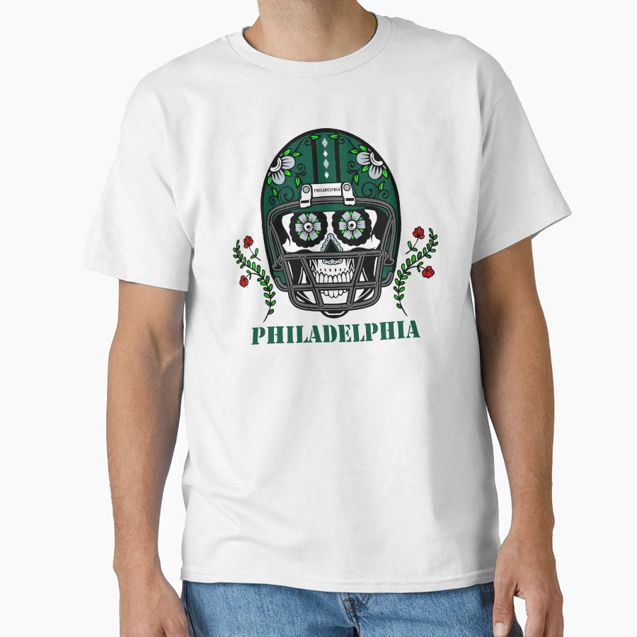 Philadelphia Football Helmet Sugar T-Shirt - Custom Art Print for Adults - T-Shirt, Sweatshirt, Hoodie