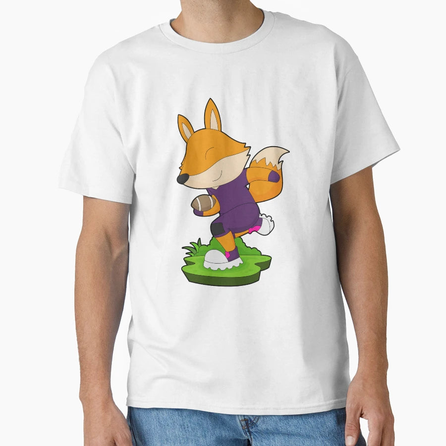 Fox American Football Sports T-Shirt - Minimalist Print for Adults - T-Shirt, Sweatshirt, Hoodie