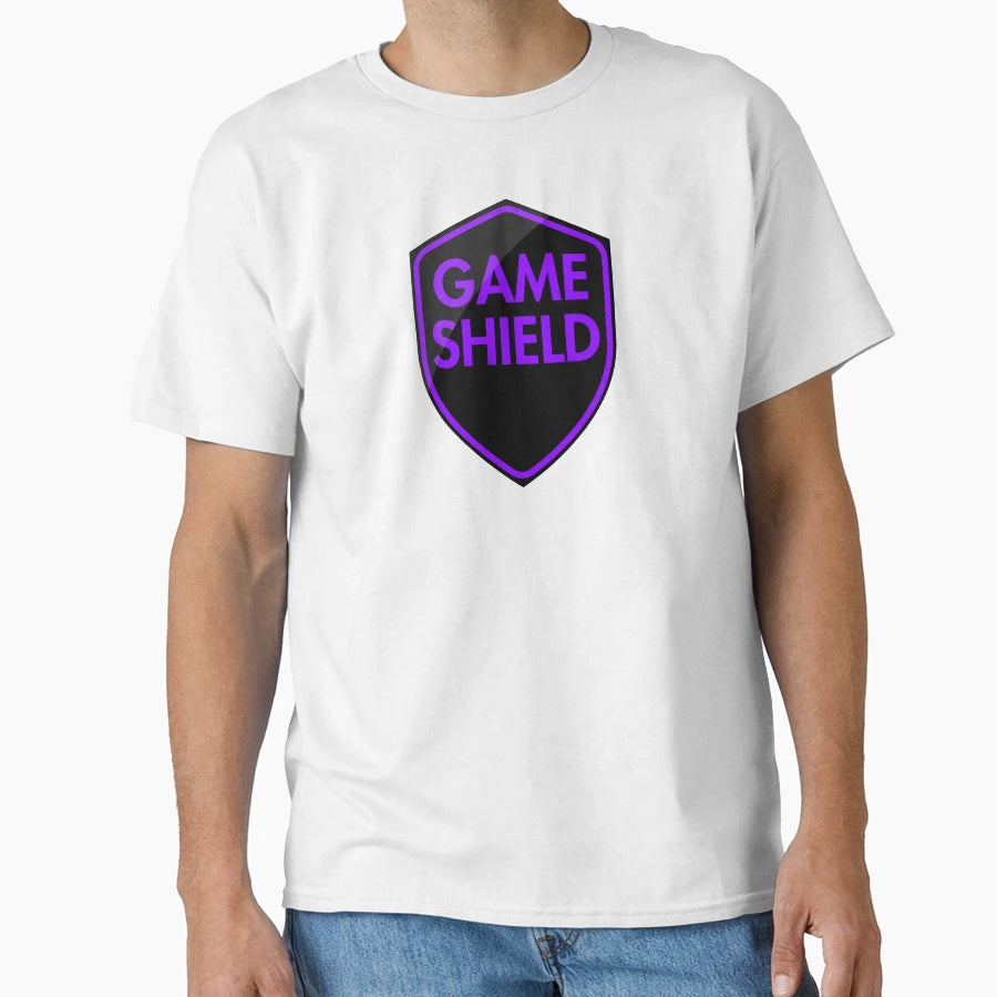 Game Shield Purple T-Shirt - Minimalist Print Men Women - T-Shirt, Sweatshirt, Hoodie