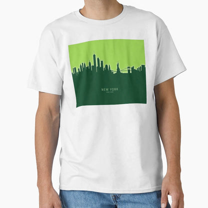 New York Skyline T-Shirt - Aesthetic Graphic for Adults - T-Shirt, Sweatshirt, Hoodie