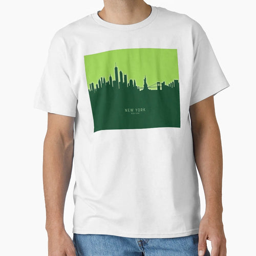 New York Skyline T-Shirt - Aesthetic Graphic for Adults - T-Shirt, Sweatshirt, Hoodie