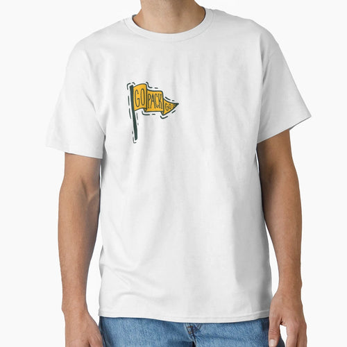 Go Pack Go Flag T-Shirt - Graphic Print Unisex - T-Shirt, Sweatshirt, Hoodie