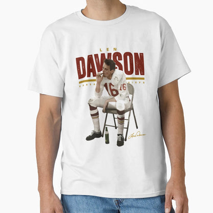 Len Dawson Halftime T-Shirt - Custom Art Print Unisex - T-Shirt, Sweatshirt, Hoodie